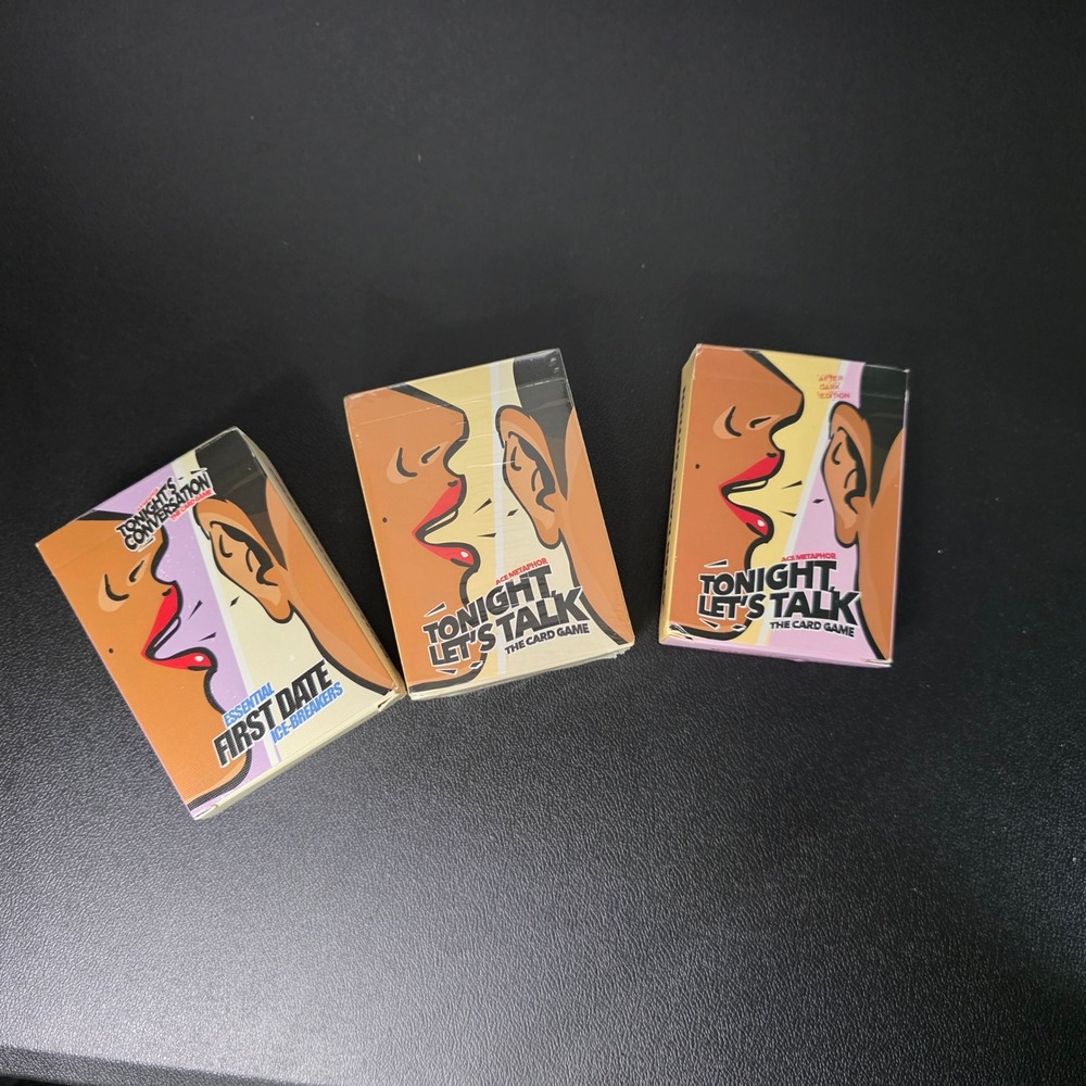 Ace Metaphor Tonight Let's Talk Card Game Bundle First Date & After Dark Ed 3pk